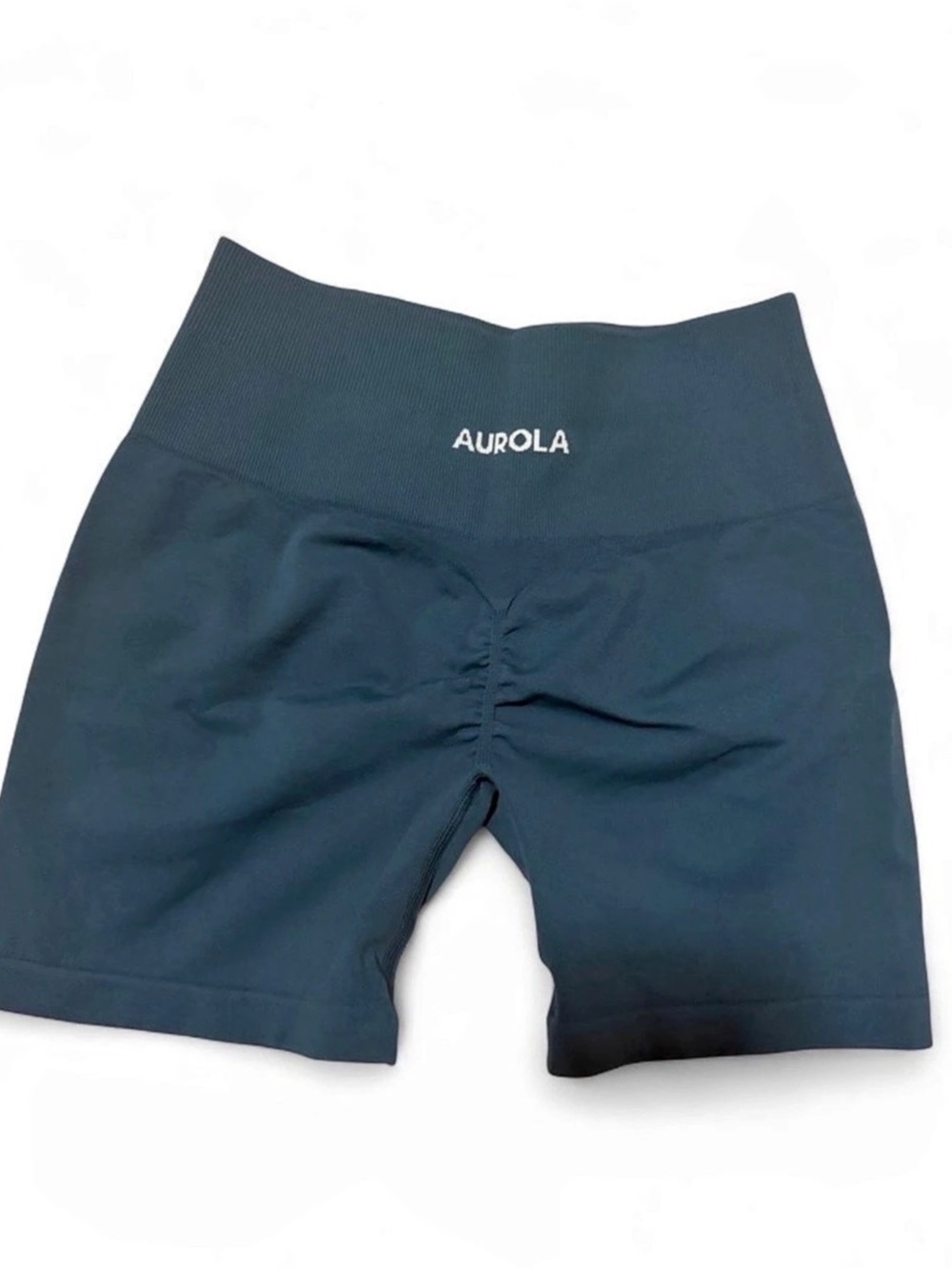 AUROLA Dream Workout Scrunch Shorts Women's Blue Bike Shorts
